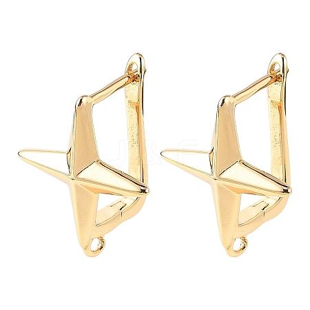 SHEGRACE Brass Hoop Earring Findings XGRQ79307-948G-1