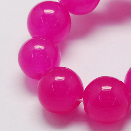 Natural Jade Bead Strands X-G-R165-8mm-11-1