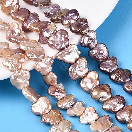 Natural Baroque Keshi Pearl Beads Strands PEAR-N020-P41-02B-1
