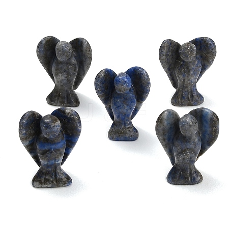 Natural Lapis Lazuli Gemstone Carved Angle Figurines GG-CBA8396-A03-1
