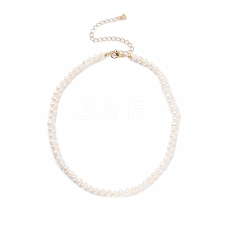 Grade A Natural Pearl Beaded Necklace for Women NJEW-JN03860-1