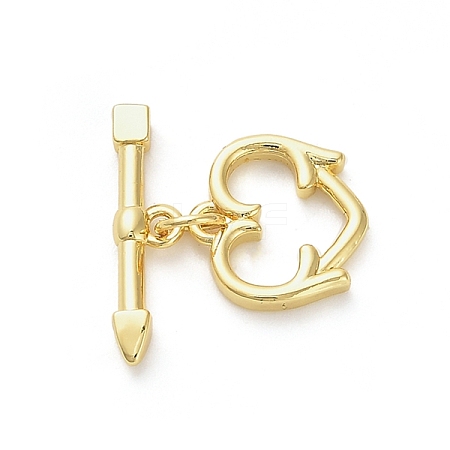 Brass Toggle Clasps KK-M314-04G-1