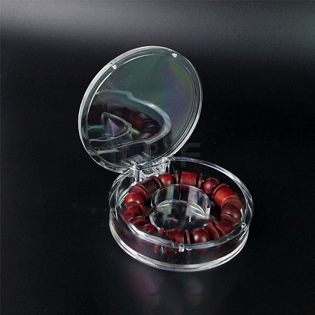 Flat Round Acrylic Single Bracelet Display Boxes PW-WG85D5E-03-1