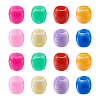 80Pcs 8 Colors Acrylic European Beads MACR-MP0001-01-1
