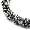 304 Stainless Steel Rope Chain Bracelet BJEW-Z023-16P-2