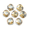 Pointed Back Glass Rhinestone Cabochons RGLA-T032-12x12mm-09-1