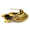 Cute Cat Alloy Brooch Pin JEWB-Z031-09AG-3