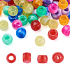 400Pcs 8 Colors Resin Large Hole Beads RESI-CW0001-12-2