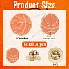 20Pcs Sport Enamel Pins JEWB-SC0001-62C-2