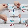 SUPERFINDINGS 12Pcs 2 Colors Aluminium Alloy Tent Rope Tensioners FIND-FH0001-99-3