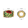 Chinese Style Alloy Enamel Beads X-ENAM-L015-07A-G-5