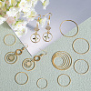 100pcs 5 Styles Brass Linking Rings KK-SP0002-19-4