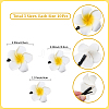 30Pcs 3 Styles Foam Artificial Frangipani Flower Aligator Hair Clips PHAR-SP0001-23B-2