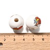 Valentine's Day Element Printed Wood Beads WOOD-R002-01-10-3