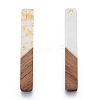 Opaque Resin & Walnut Wood Big Pendants RESI-N025-034-E02-1