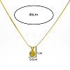 Real 18K Gold Plated Stainless Steel Pendant Necklaces CP2918-8-3