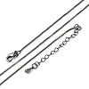 Brass Box Chain Necklaces for Women NJEW-D302-41B-4