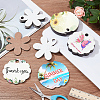 18Pcs 3 Styles MDF Wood Pendants AJEW-NB0006-05-4