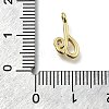 Brass Micro Pave Cubic Zirconia Pendants KK-B132-12G-D-3