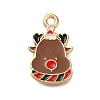 Christmas Theme Alloy Enamel Pendants FIND-M039-02F-1