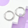 Tarnish Resistant 304 Stainless Steel Huggie Hoop Earrings LS-EJEW-F111B-21mm-P-3