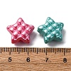 Pearlized Opaque Acrylic Beads OACR-G052-07-3