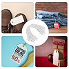 1000Pcs Polyester Clothing Tags Labels String DIY-GO0002-65-5