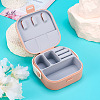 Square PU Leather & PP & Silicone Jewelry Set Box AJEW-TAC0014-13C-5