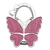 Glitter Butterfly Zinc Alloy Crystal Rhinestone Bag Hanger BAGH-F001-A01-1