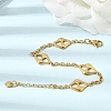 304 Stainless Steel Link Bracelets for Women BJEW-G784-01G-01-2