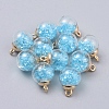 Transparent Glass Globe Pendants GLAA-TAC0002-J15-1