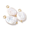 Natural Baroque Keshi Pearl Pendants PALLOY-JF05259-01-2