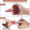 4Pcs 2 Styles Fingers Leather Archery Bow Gloves Tip Protector AJEW-NB0006-34-3