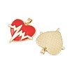 Brass Enamel Pendants KK-C248-13G-2