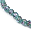 Handmade Glod Sand Lampwork Beads Strands LAMP-B028-03G-10mm-3