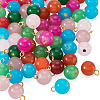 Glass Round Pendants PALLOY-TADJ00001-04-2