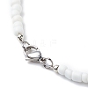 Plastic & Glass Pearl & Seed Beaded Bracelet and Necklace SJEW-JS01255-6