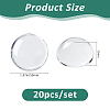 20Pcs Transparent Glass Cabochons GGLA-FH0001-05-2