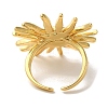 Rack Plating Brass Cuff Rings for Women RJEW-G325-04C-G-3