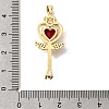Brass Micro Pave Cubic Zirconia Pendants KK-A296-28G-3