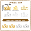 100Pcs 2 Colors Zinc Alloy Pendants FIND-SP0005-26-2