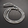 Column Natural Grey Agate Beads Strands G-N0153-52-2