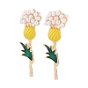 Alloy Enamel Stud Earrings for Women AL-CBA6127-03G-2