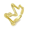 Brass Cuff Rings for Women RJEW-E294-05G-03-1