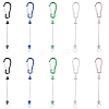 10Pcs 5 Colors Aluminum Climbing Carabiners AJEW-YW0001-22-1