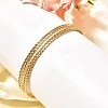 304 Stainless Steel Open Cuff Bangles for Women BJEW-Z083-02G-08-1