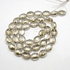 Faceted Electroplate Crystal Glass Oval Beads Strands EGLA-F058B-05-2