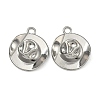 304 Stainless Steel Pendants STAS-P446-08P-1