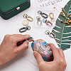 Biyun 8Pcs 4 Colors Zinc Alloy Swivel Clasps FIND-BY0001-07-4