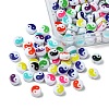 200Pcs Printed Opaque Acrylic Beads OACR-FS0001-54-6